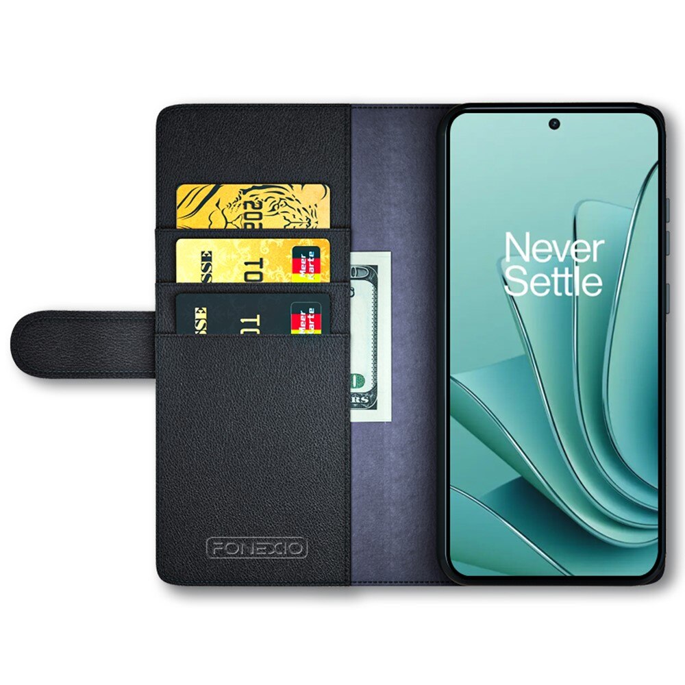  OnePlus Nord 3 Echtlederhülle Schwarz