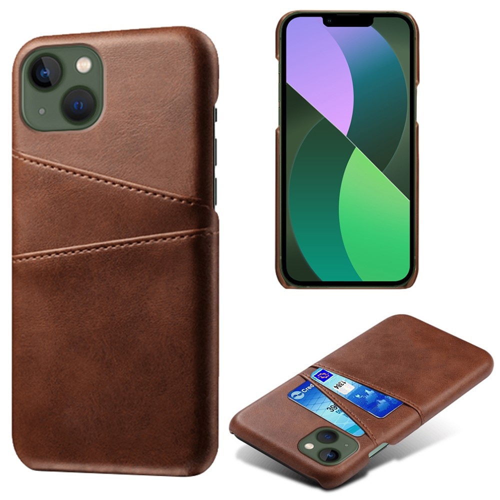 Card Slots Case iPhone 15 Braun