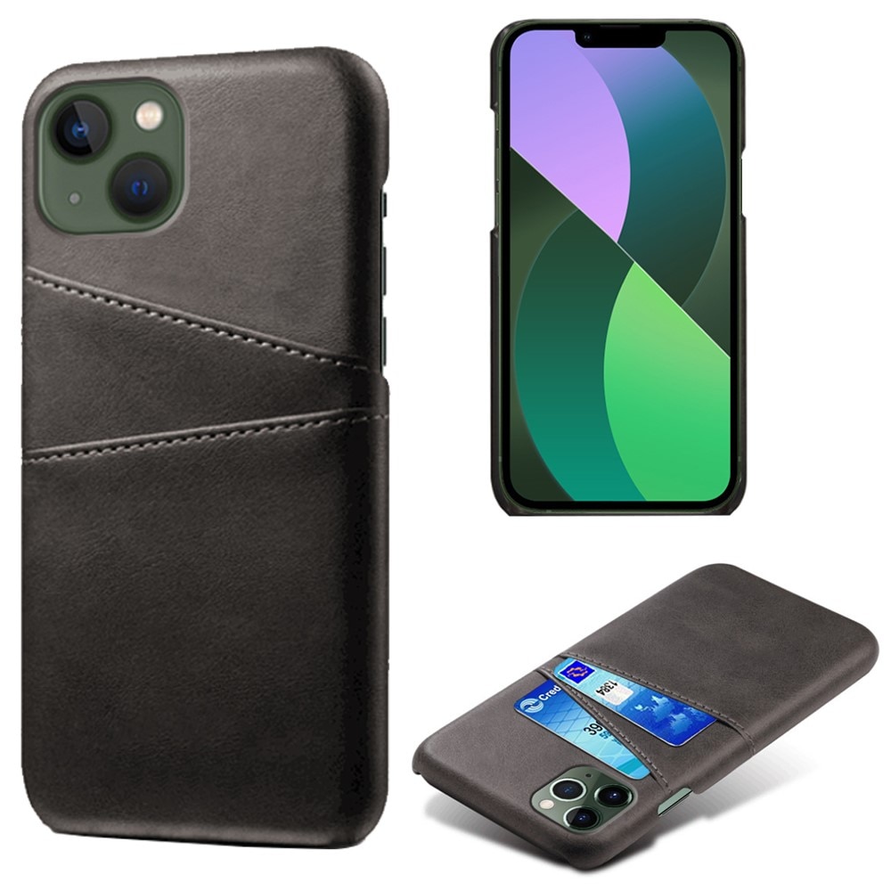 Card Slots Case iPhone 15 Plus schwarz