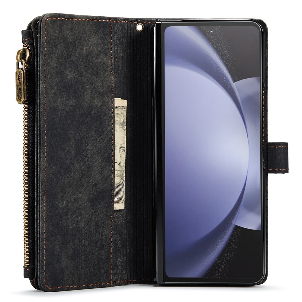 Zipper Portemonnaie-Hülle Samsung Galaxy Z Fold 5 schwarz