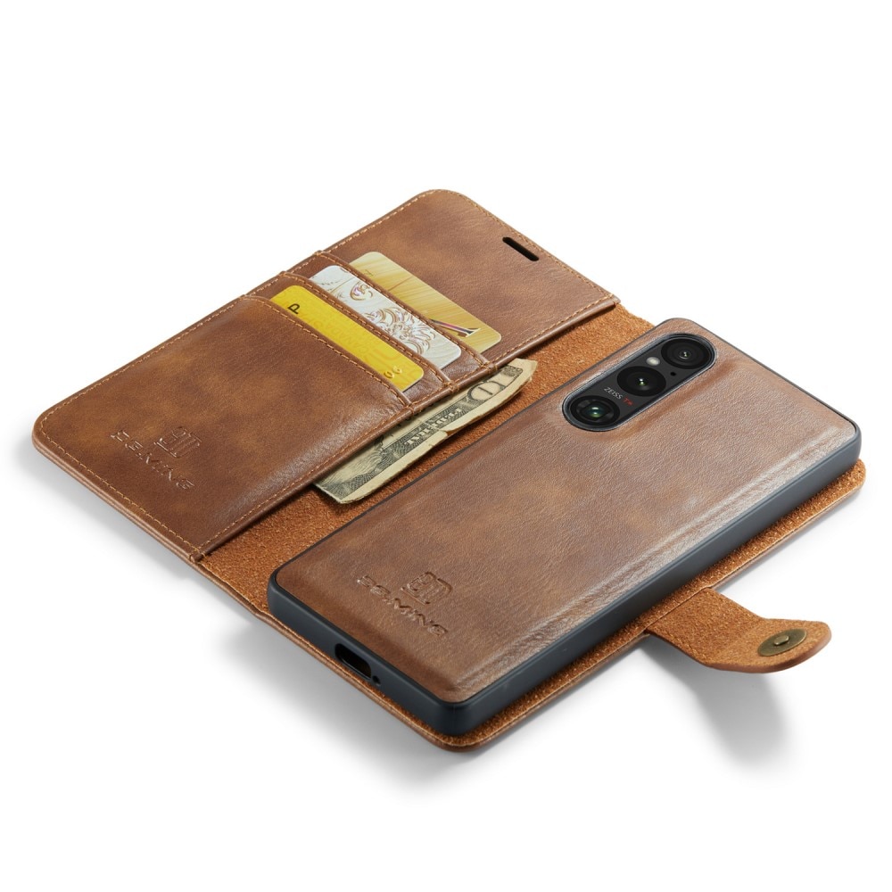 Handytasche Magnetische Sony Xperia 1 V Cognac