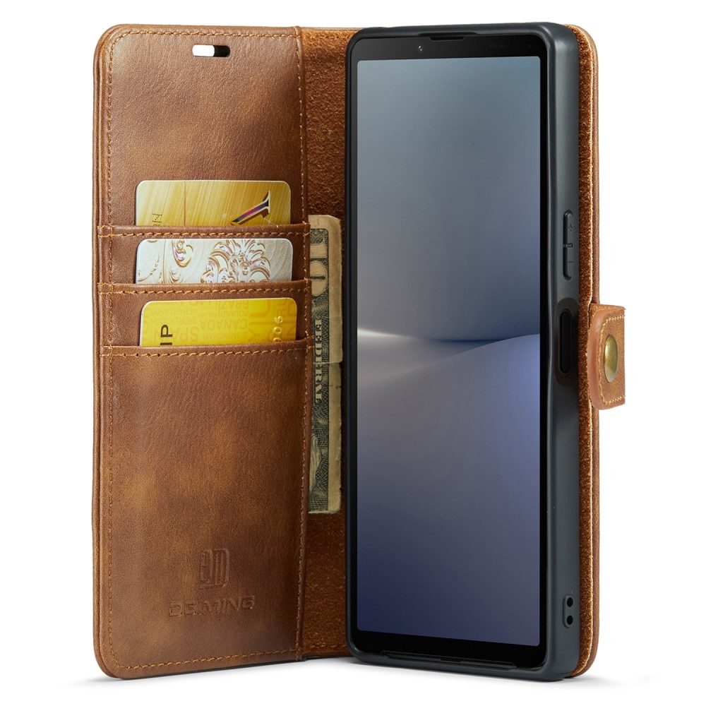 Handytasche Magnetische Sony Xperia 10 V Cognac