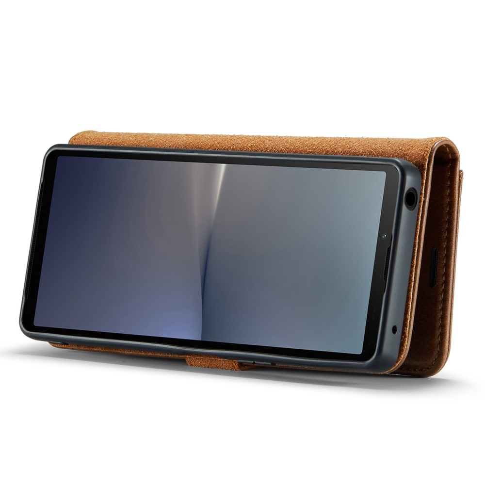 Handytasche Magnetische Sony Xperia 10 V Cognac