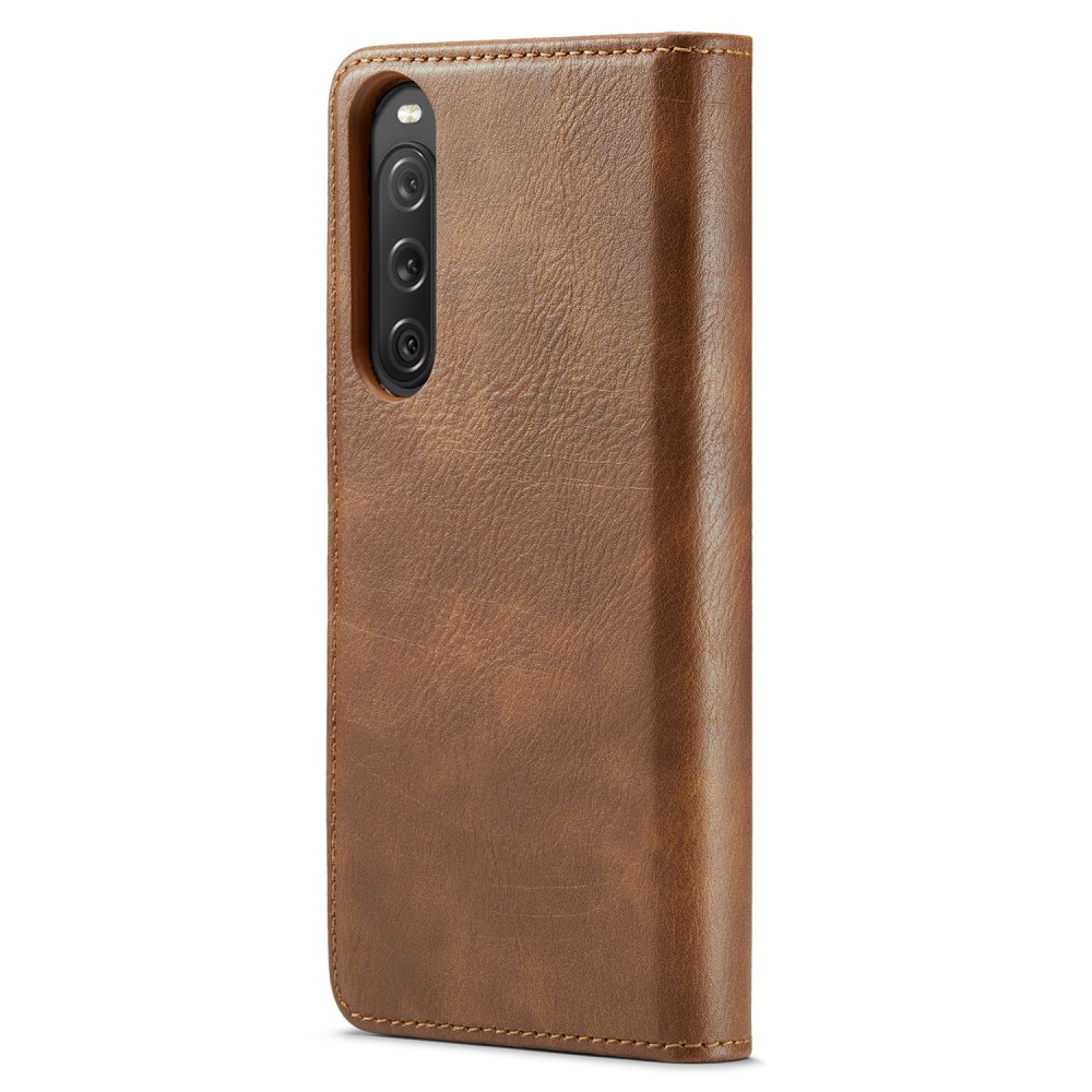 Handytasche Magnetische Sony Xperia 10 V Cognac