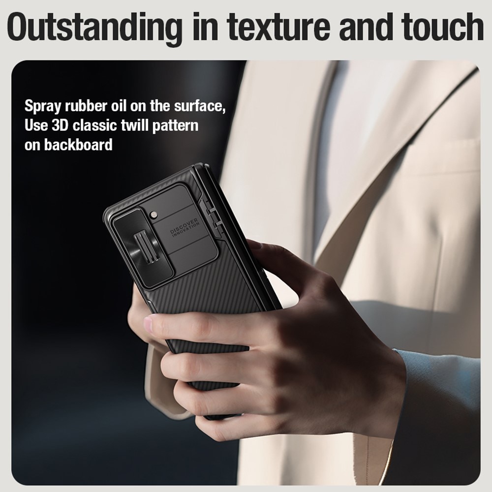 CamShield Fold Hülle Kickstand Samsung Galaxy Z Fold 5 schwarz