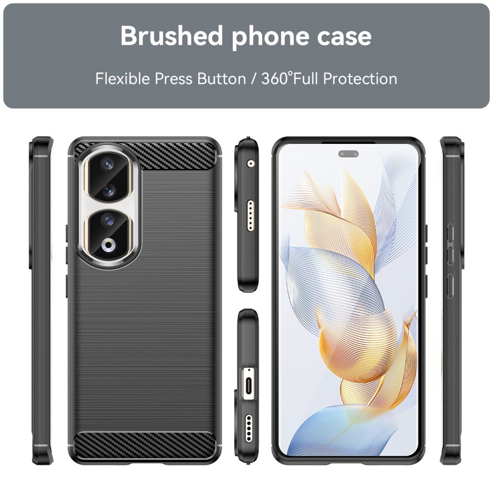  Honor 90 Pro Hülle TPU Brushed Schwarz