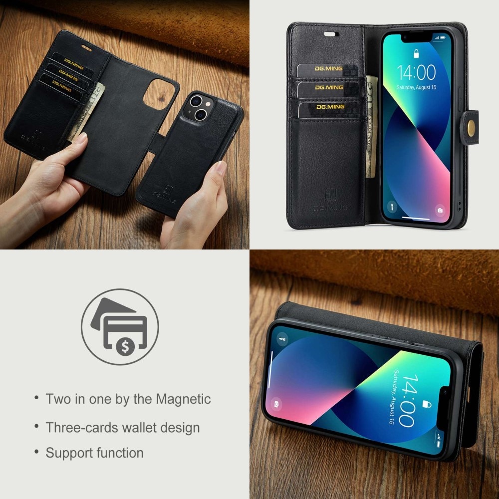 Handytasche Magnetische iPhone 15 Plus Black