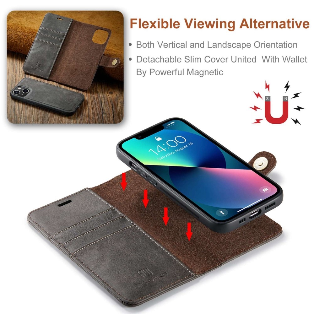 Handytasche Magnetische iPhone 15 Plus Brown