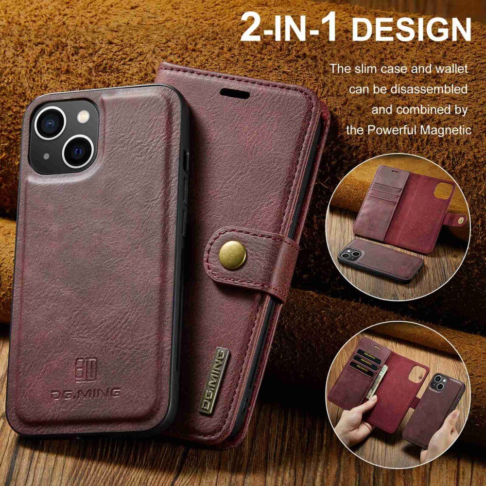 Handytasche Magnetische iPhone 15 Plus Rot