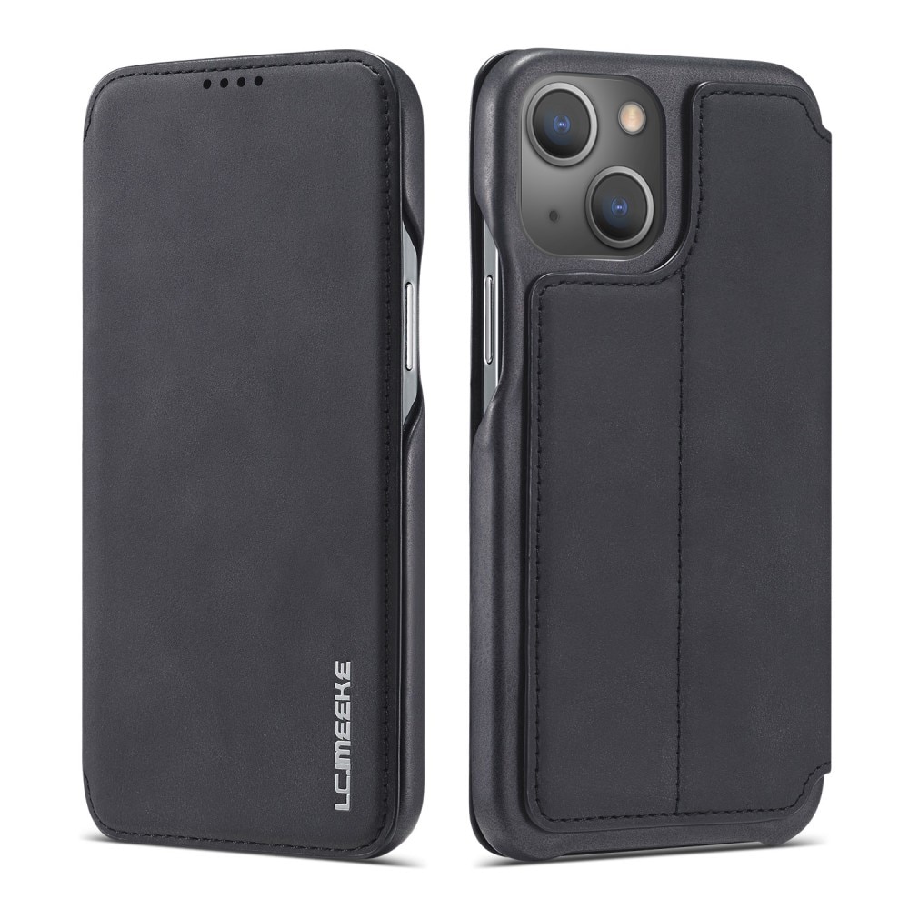 Slim Portemonnaie-Hülle iPhone 15 Plus schwarz