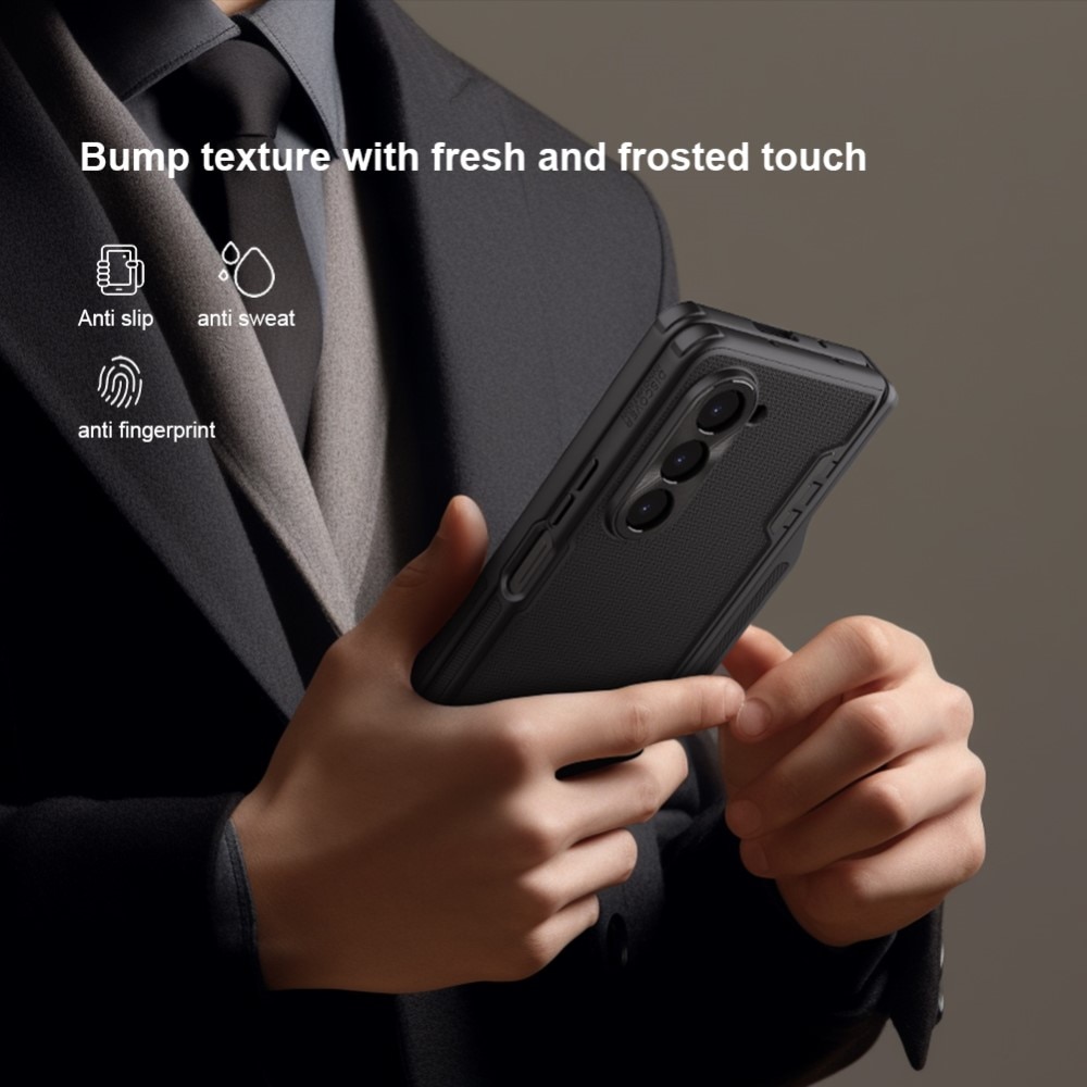 Super Frosted Shield Fold with Pen Slot Samsung Galaxy Z Fold 5 schwarz