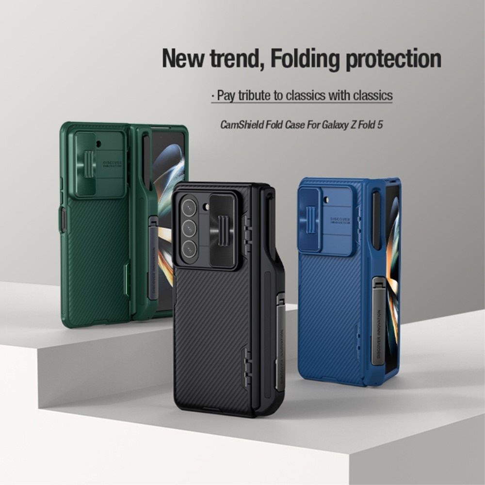 CamShield Fold Hülle S Pen Samsung Galaxy Z Fold 5 grün