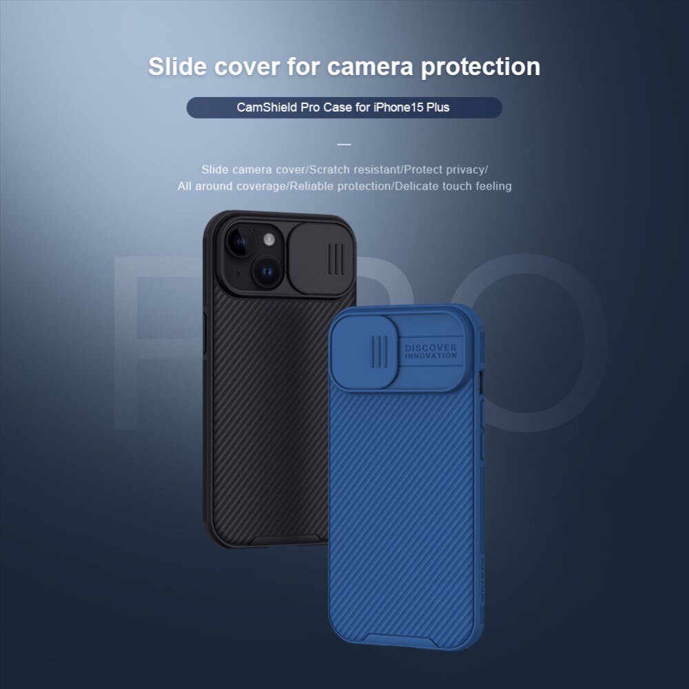 CamShield Hülle iPhone 15 Blau