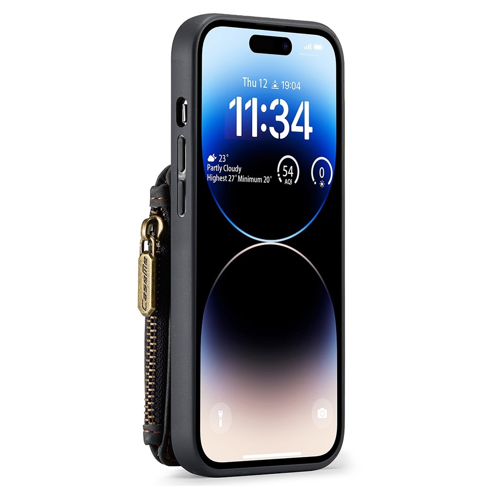 RFID-geschützte Multi-slot Hülle iPhone 15 Pro schwarz