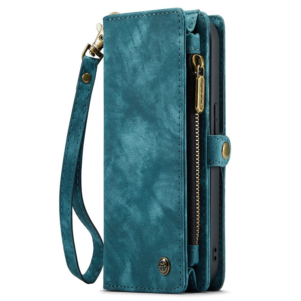 Multi-slot Portemonnaie-Hülle iPhone 15 Blau