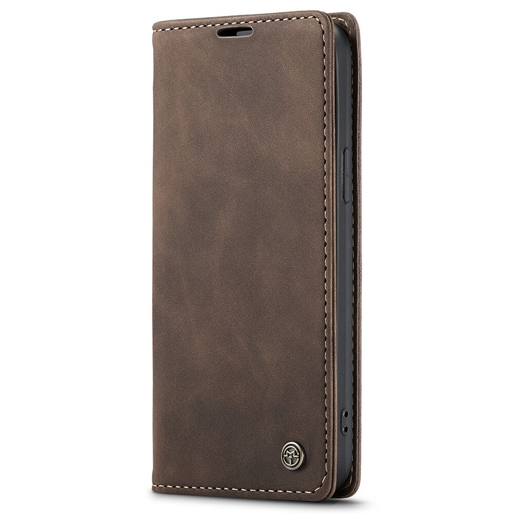 Slim Portemonnaie-Hülle iPhone 15 Pro Braun
