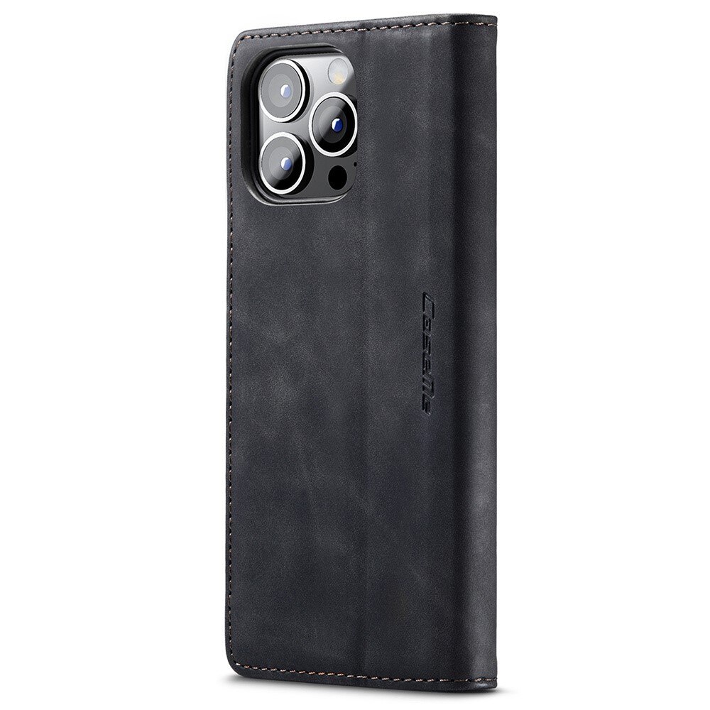 Slim Portemonnaie-Hülle iPhone 15 Pro Max schwarz