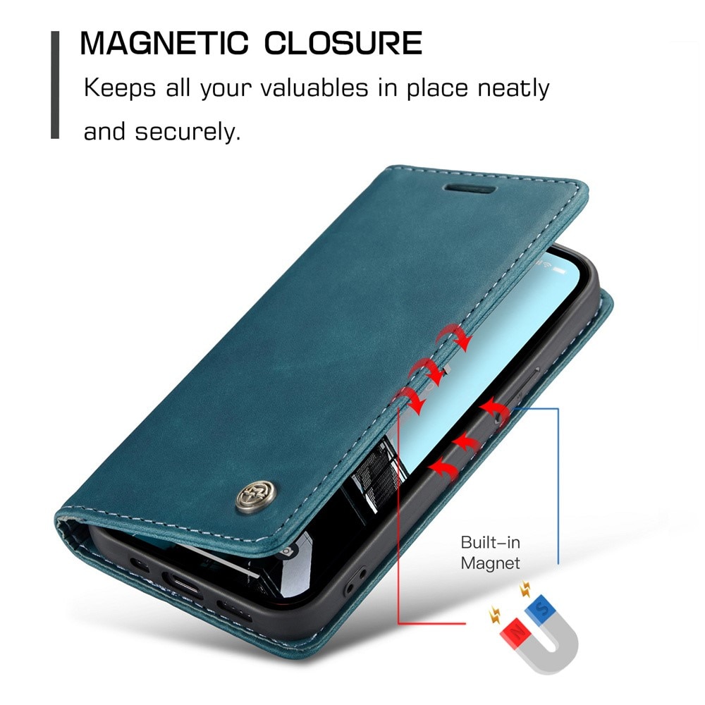 Slim Portemonnaie-Hülle iPhone 15 Pro Max blau