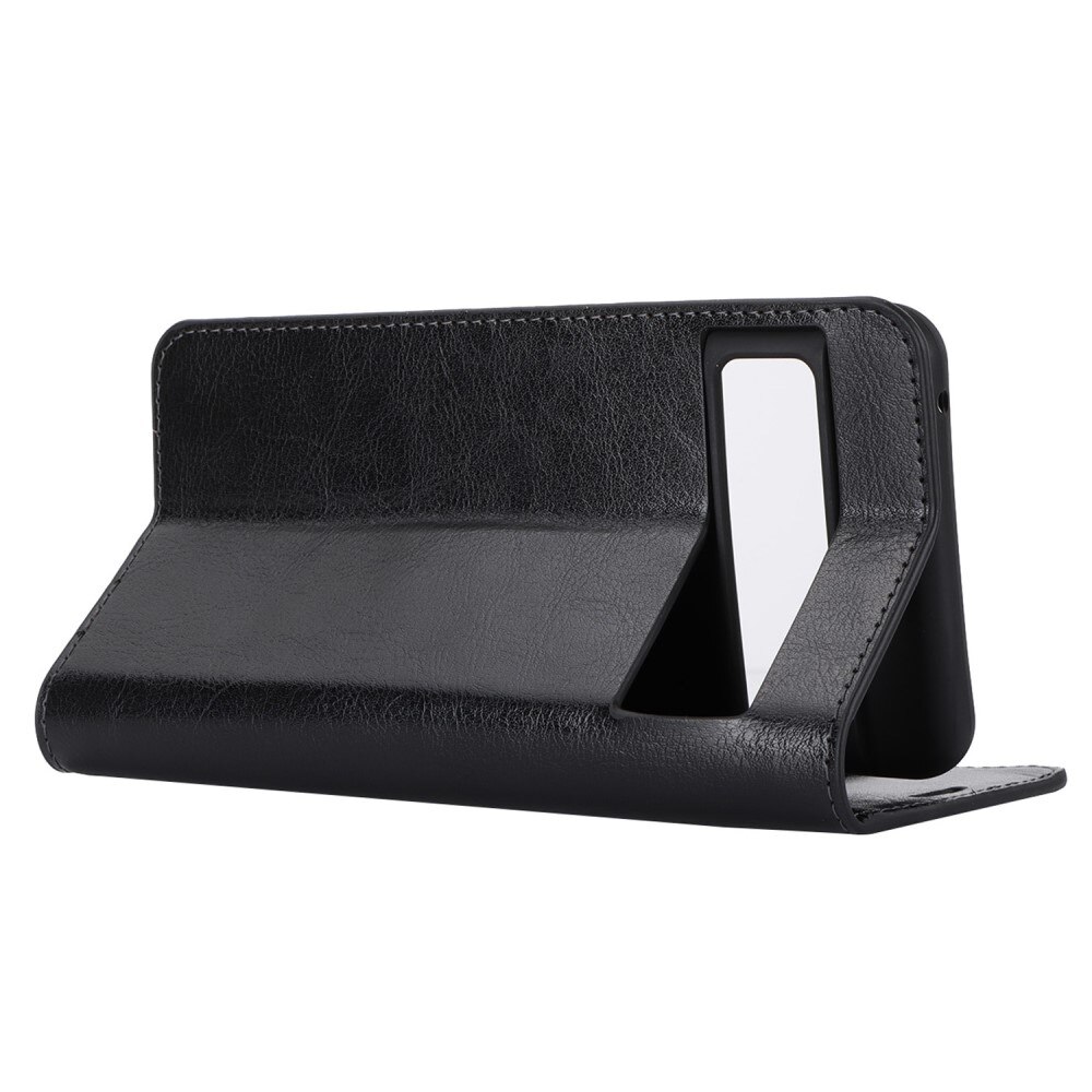 Google Pixel 8 Pro Handytasche aus Echtem Leder Schwarz