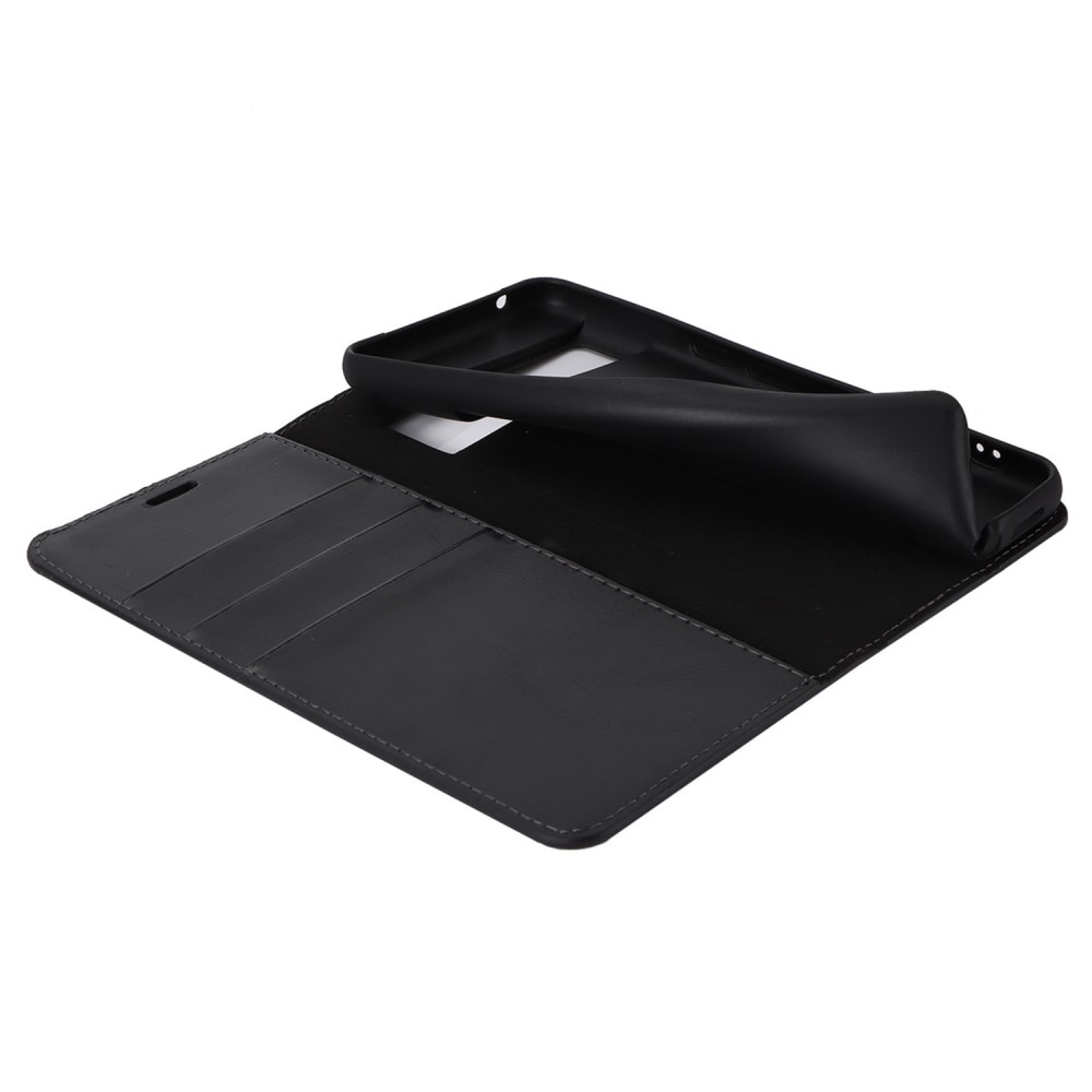 Google Pixel 8 Pro Handytasche aus Echtem Leder Schwarz