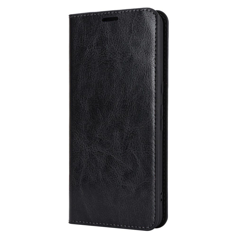 Google Pixel 8 Pro Handytasche aus Echtem Leder Schwarz