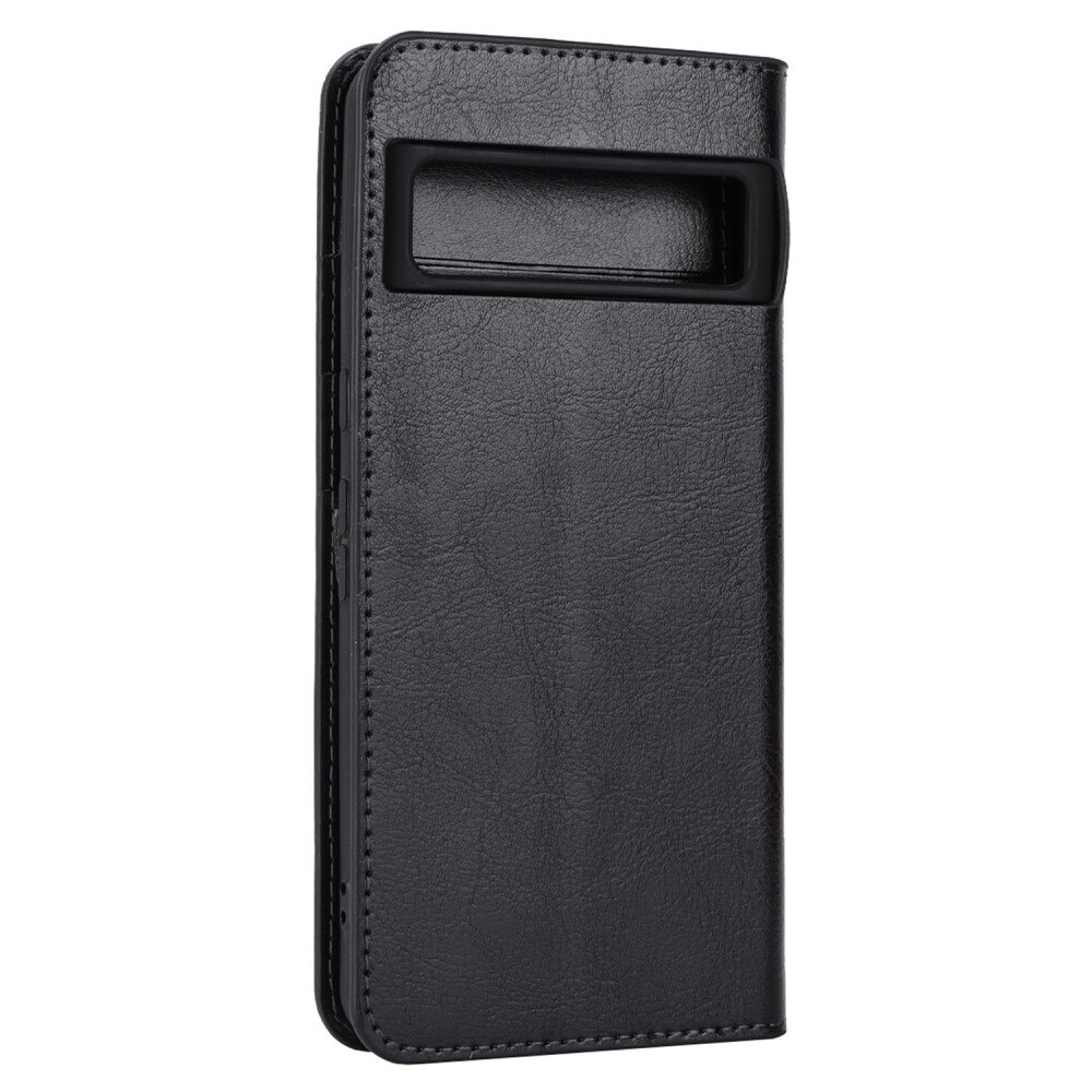 Google Pixel 8 Pro Handytasche aus Echtem Leder Schwarz