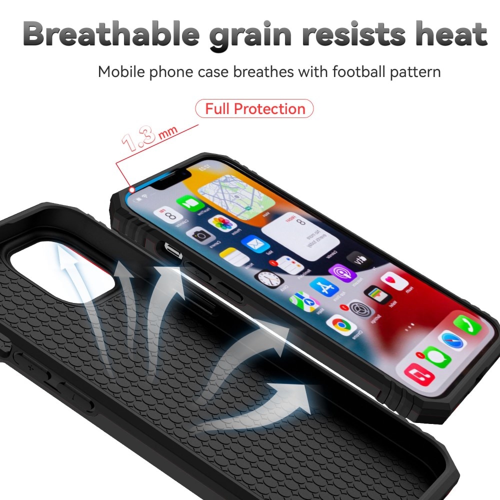 iPhone 15 Plus Hybrid-Hülle Ring + Kameraschutz Schwarz