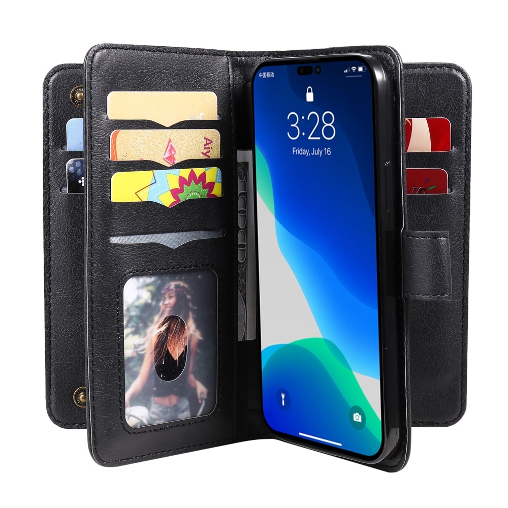 iPhone 15 Pro Handytasche Multi-slot, schwarz