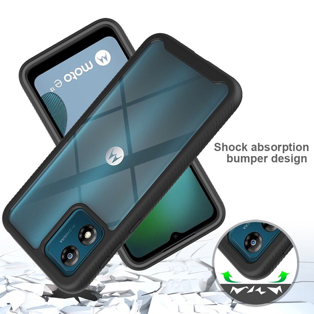 Motorola Moto E13 Full Protection Case Schwarz