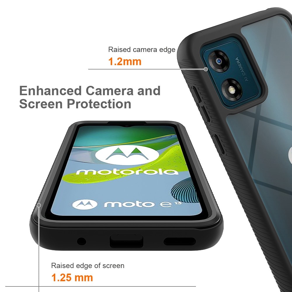 Motorola Moto E13 Full Protection Case schwarz