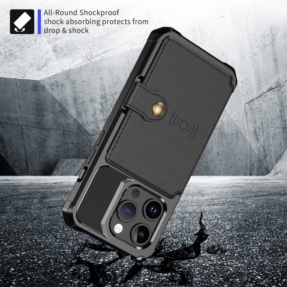 iPhone 15 Pro Max Tough Multi-slot Case schwarz
