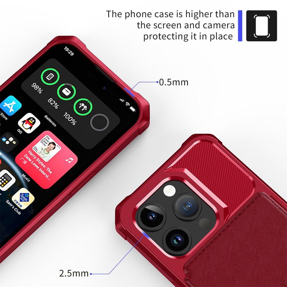 iPhone 15 Pro Max Tough Multi-slot Case rot