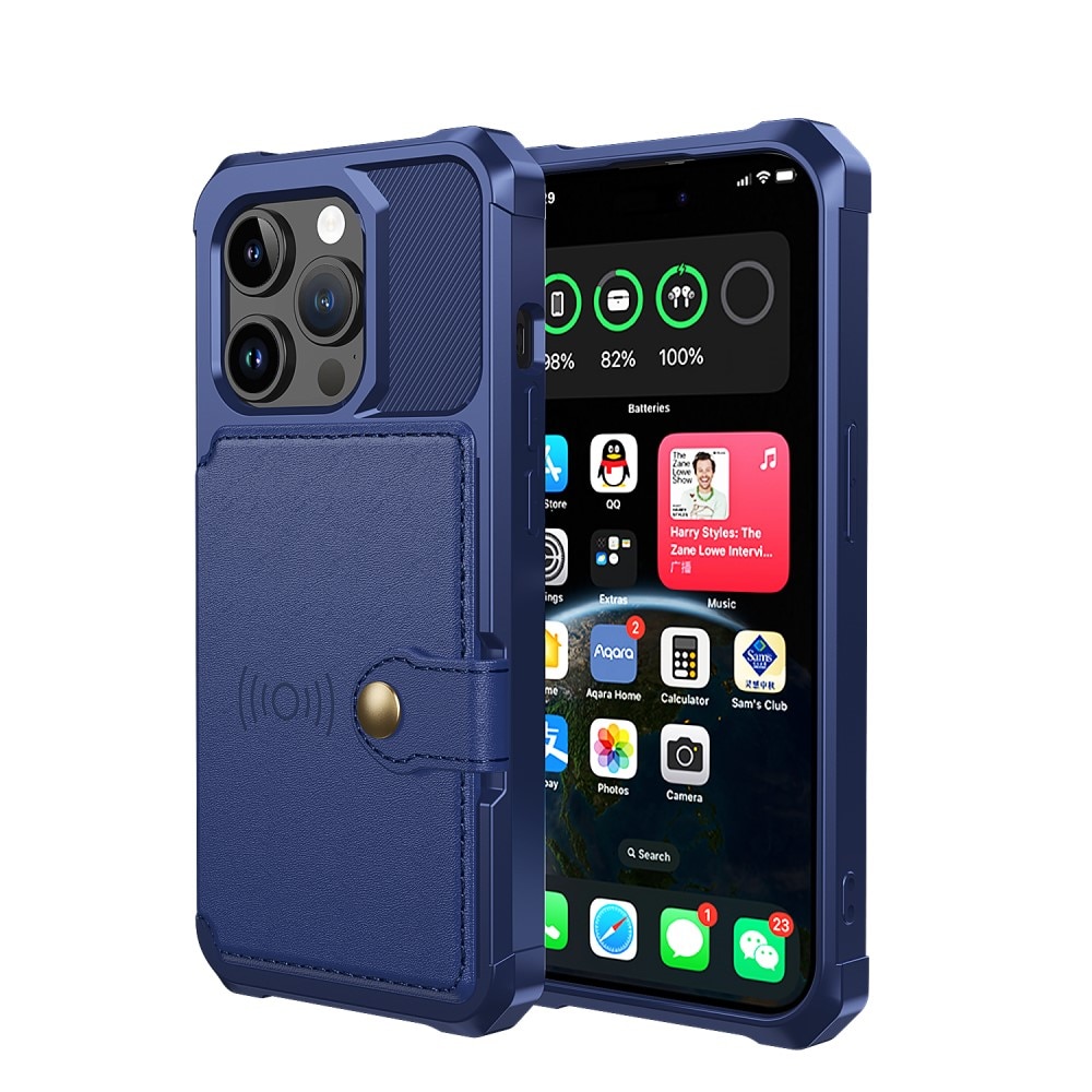 iPhone 15 Pro Max Tough Multi-slot Case blau