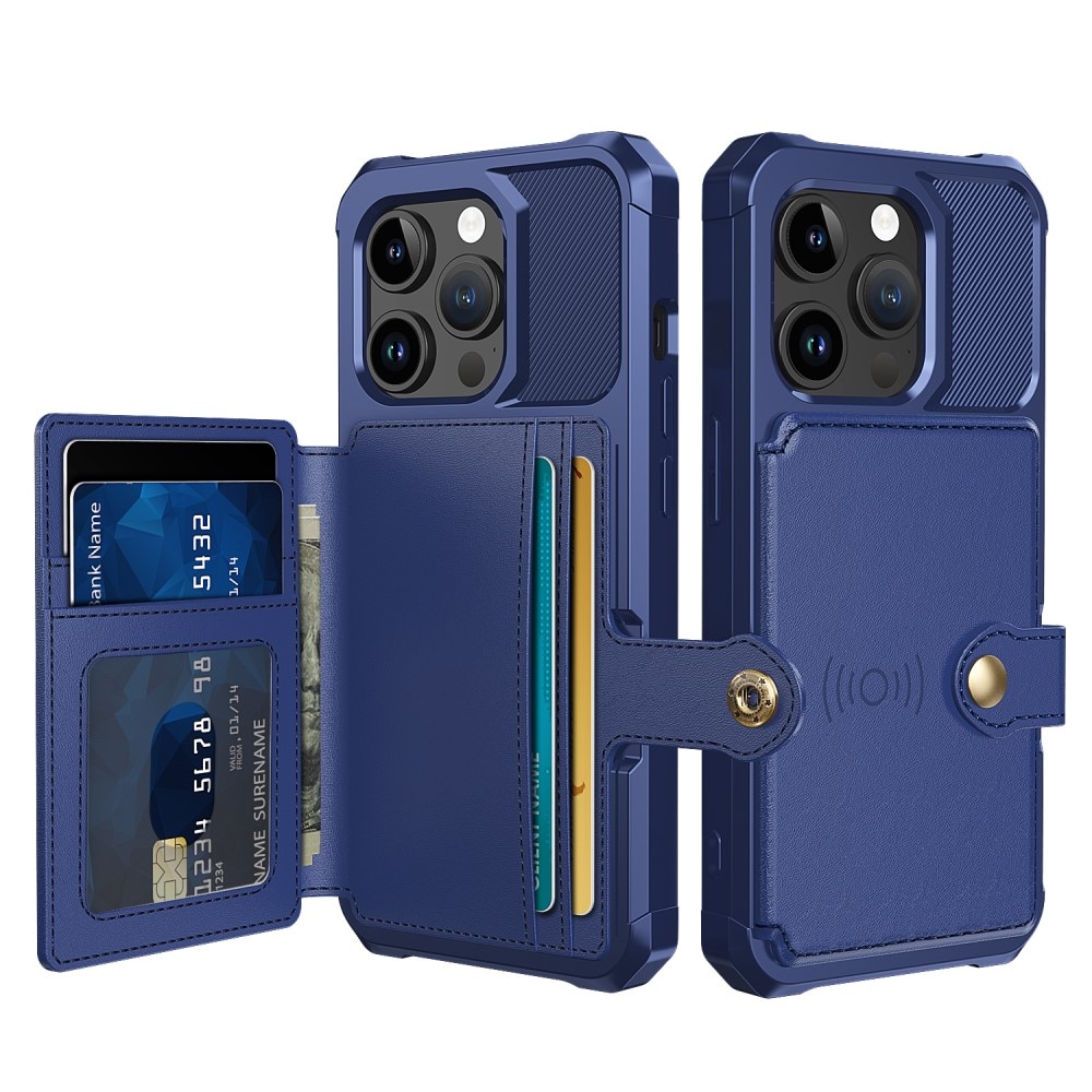 iPhone 15 Pro Max Tough Multi-slot Case blau