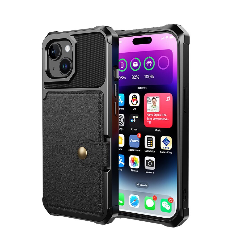 iPhone 15 Tough Multi-slot Case schwarz