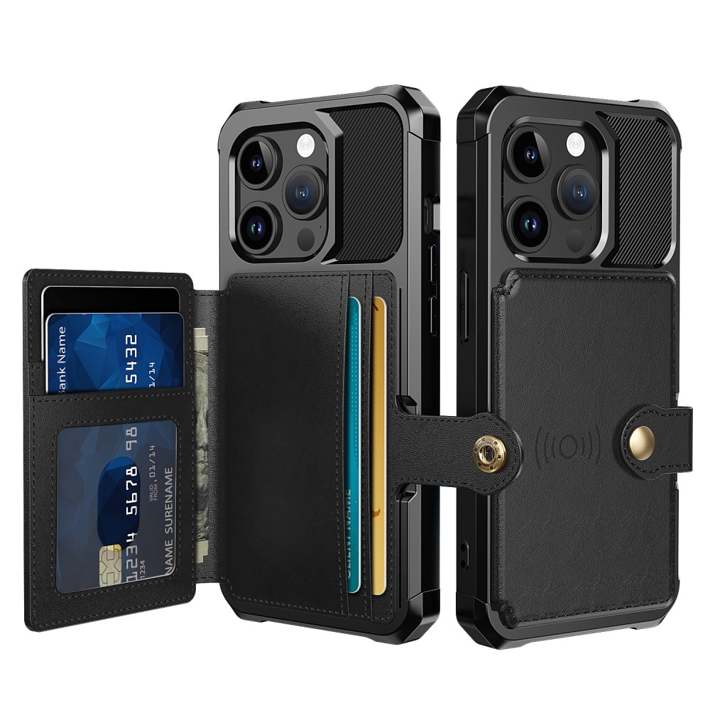 iPhone 15 Pro Tough Multi-slot Case schwarz