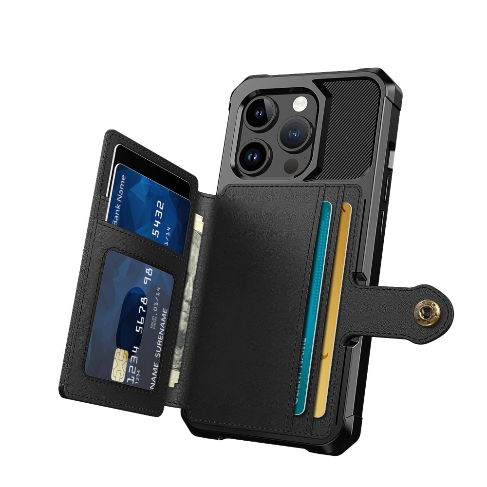 iPhone 15 Pro Tough Multi-slot Case schwarz