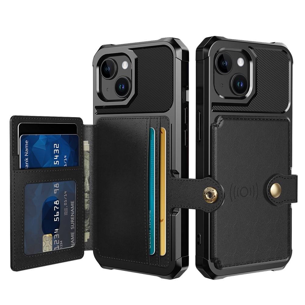 iPhone 15 Plus Tough Multi-slot Case schwarz