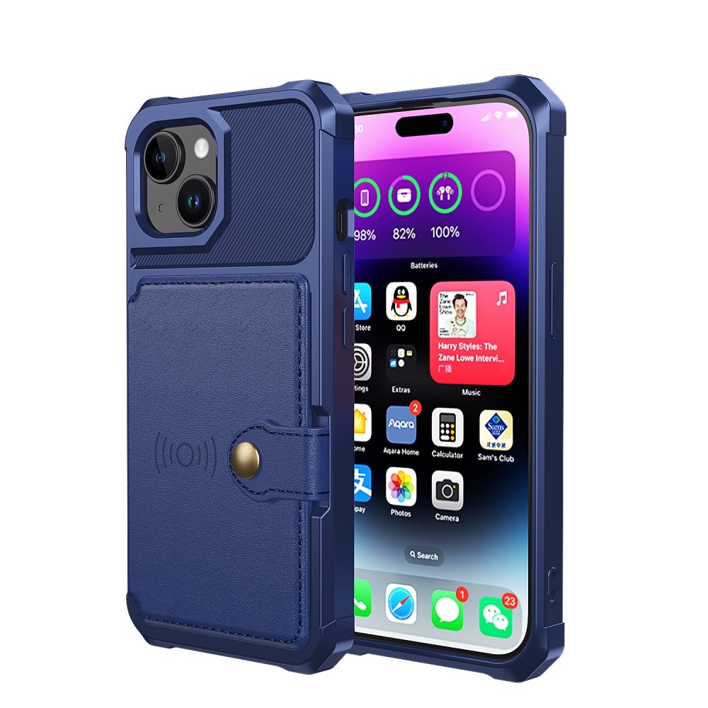 iPhone 15 Plus Tough Multi-slot Case blau