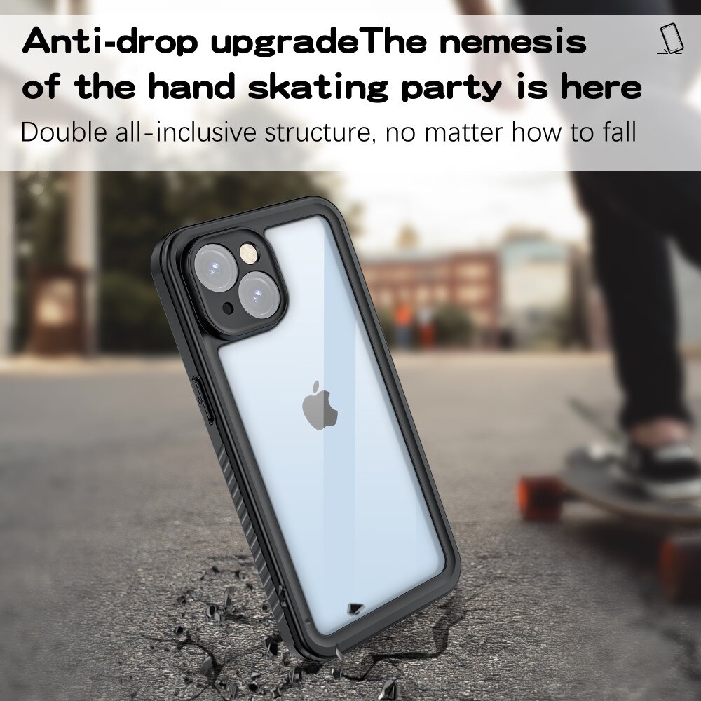 iPhone 15 Wasserdichte Hülle durchsichtig