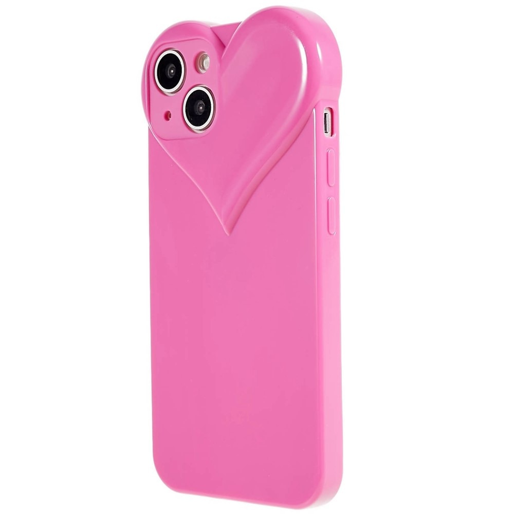 iPhone 15 TPU-hülle Herz rosa