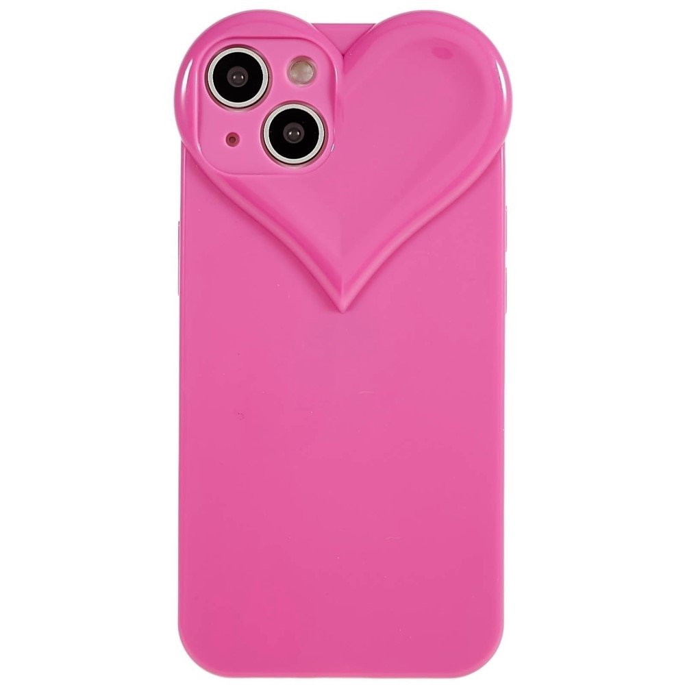 iPhone 15 TPU-hülle Herz rosa