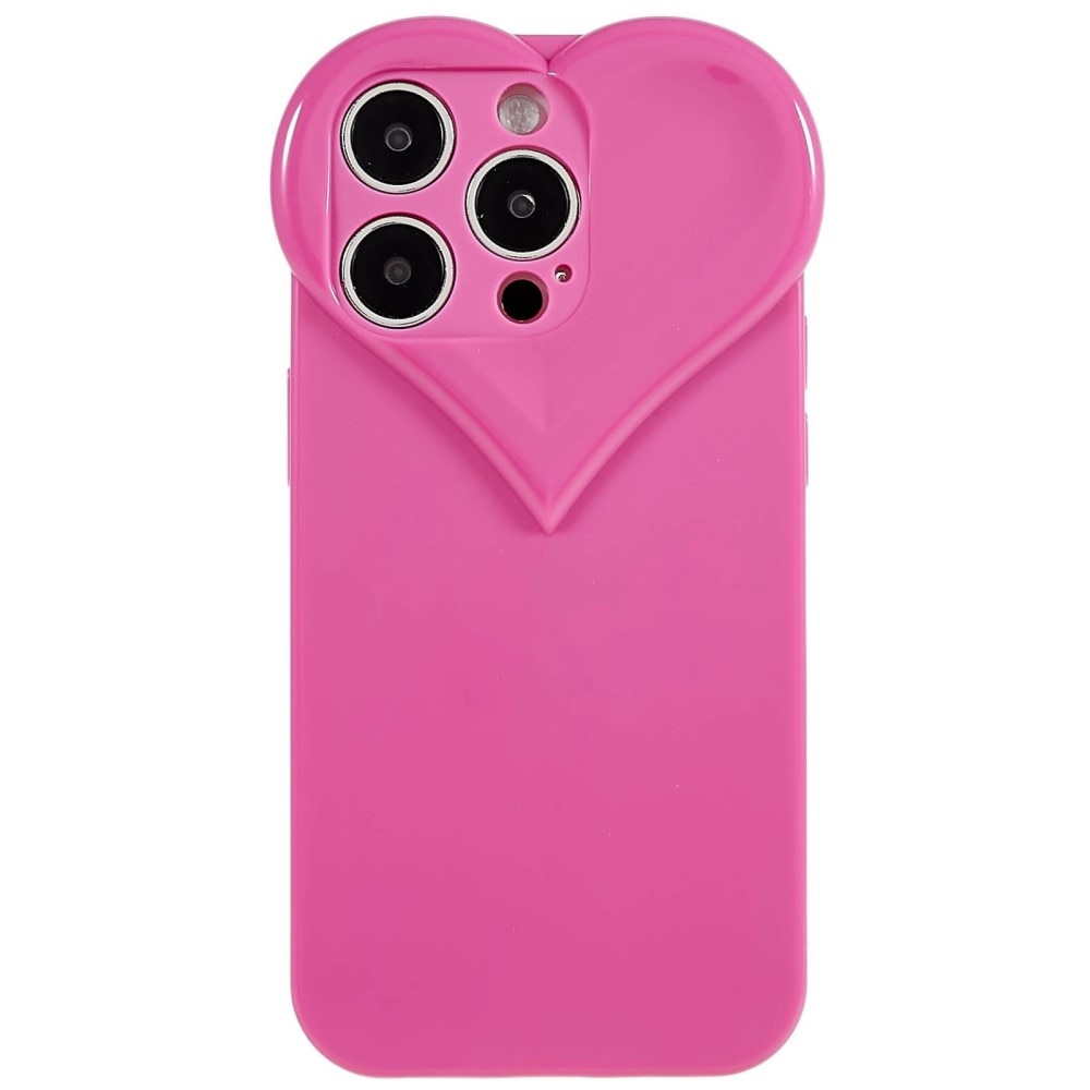 iPhone 15 Pro TPU-hülle Herz rosa