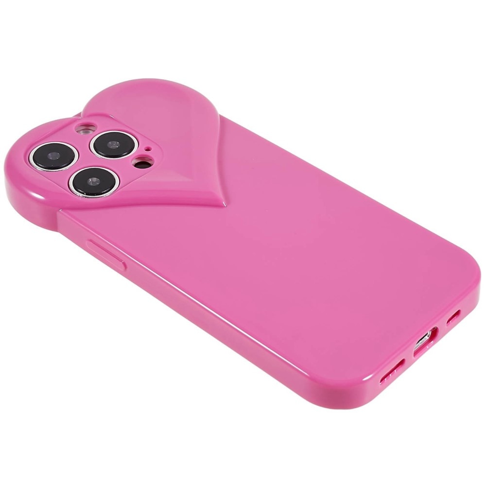 iPhone 15 Pro TPU-hülle Herz rosa