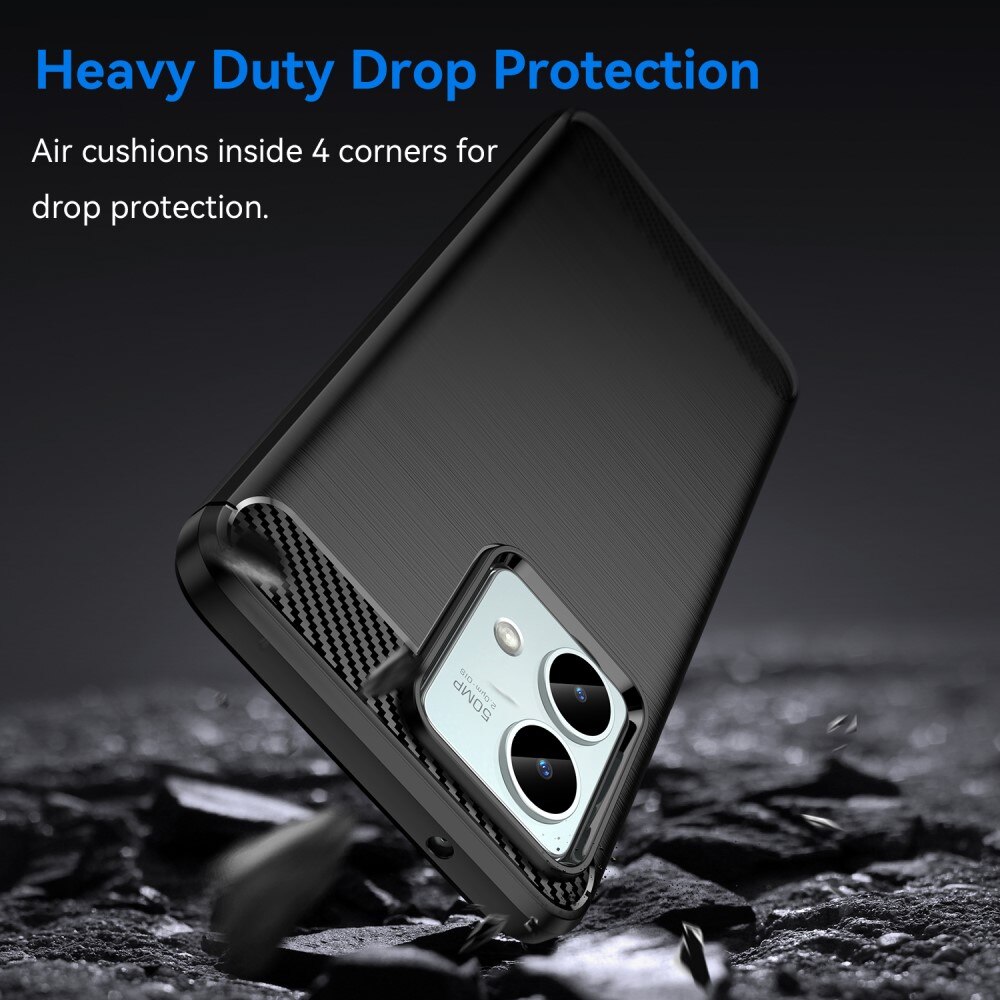 Motorola Moto G84 Hülle TPU Brushed Schwarz