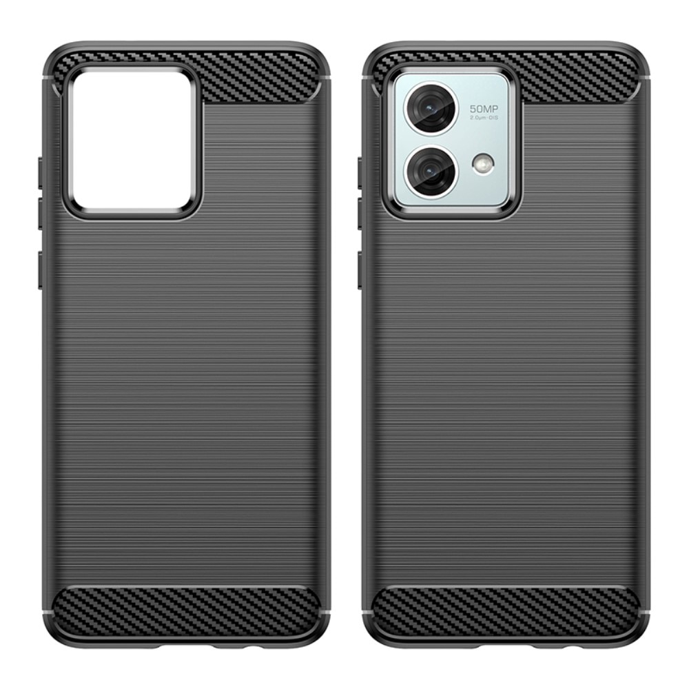 Motorola Moto G84 Hülle TPU Brushed Schwarz