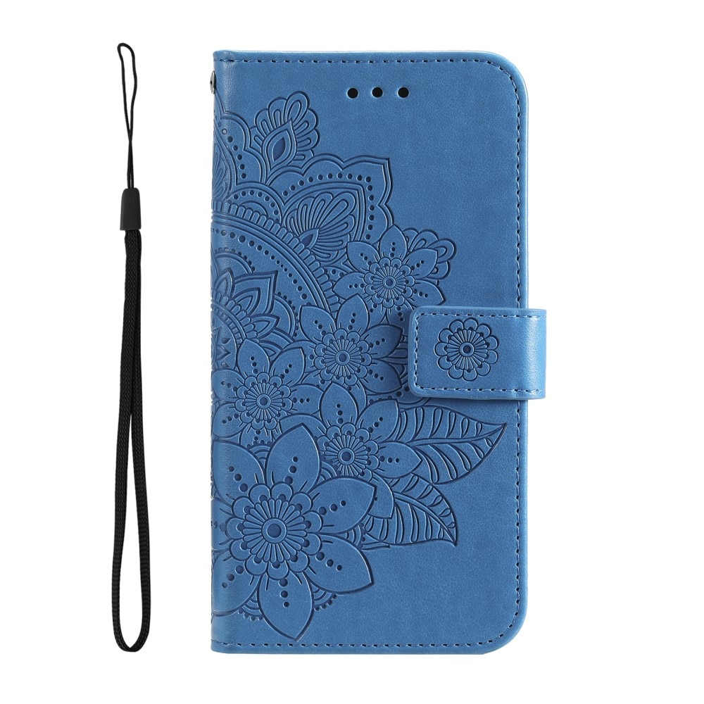 Xiaomi 13T Handytasche Mandala blau