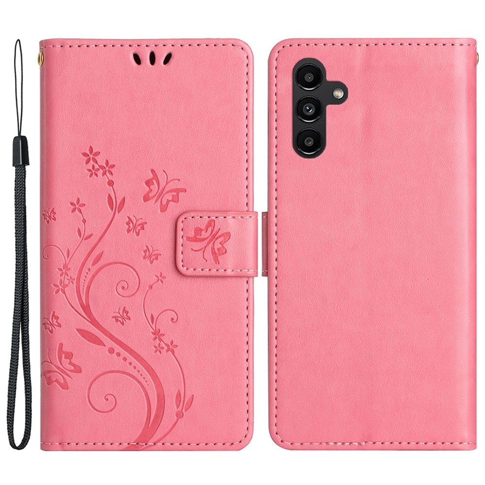 Samsung Galaxy A25 Handyhülle mit Schmetterlingsmuster, rosa
