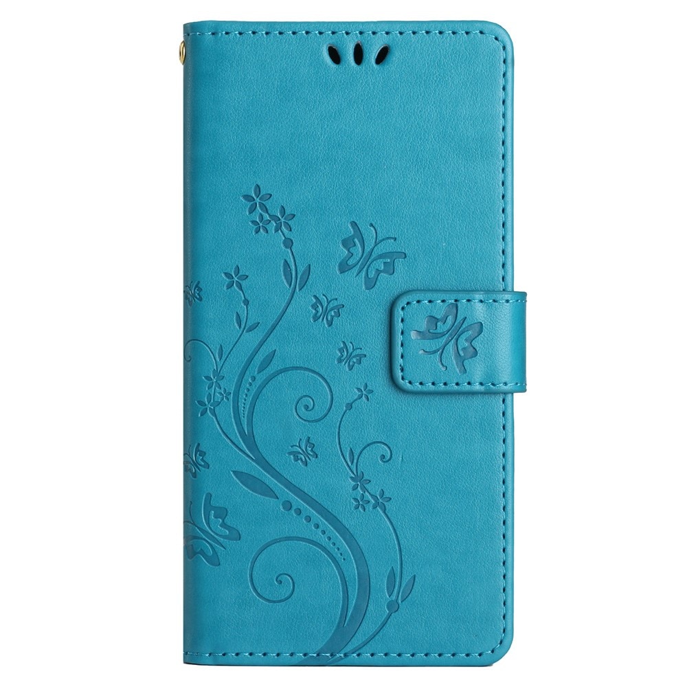 Samsung Galaxy A25 Handyhülle mit Schmetterlingsmuster, blau