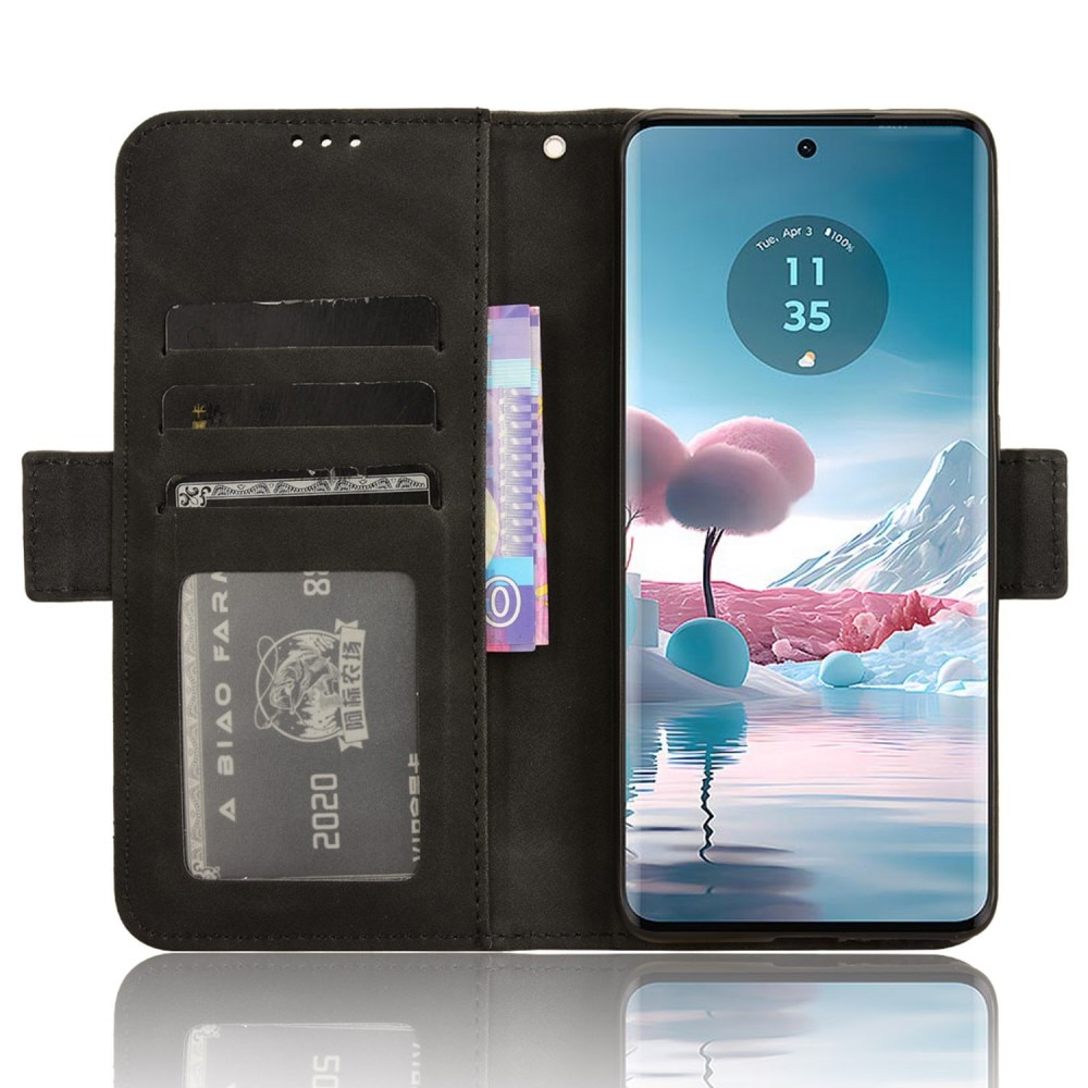 Motorola Edge 40 Neo Multi Portemonnaie-Hülle schwarz